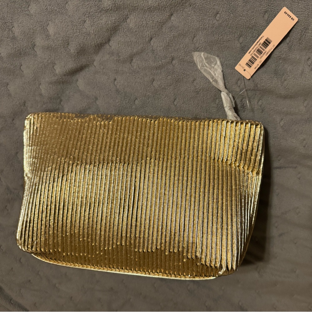 Luxurious Gold Cosmetic Bag - Picture 3 of 5